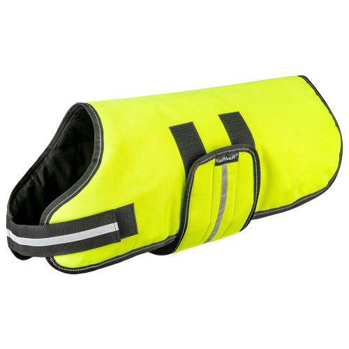 Knuffelwuff Hondenjas functioneel textiel reflecterend Neon 70cm neon geel
